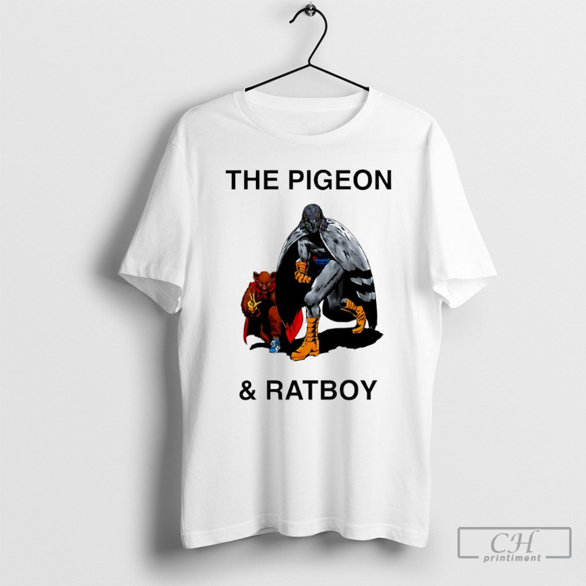 The Pigeon And Ratboy Shirt Tee Unisex T-shirt, Sweatshirt, Hoodie, Long Sleeve Tee - T-Shirt, Sweatshirt, Hoodie