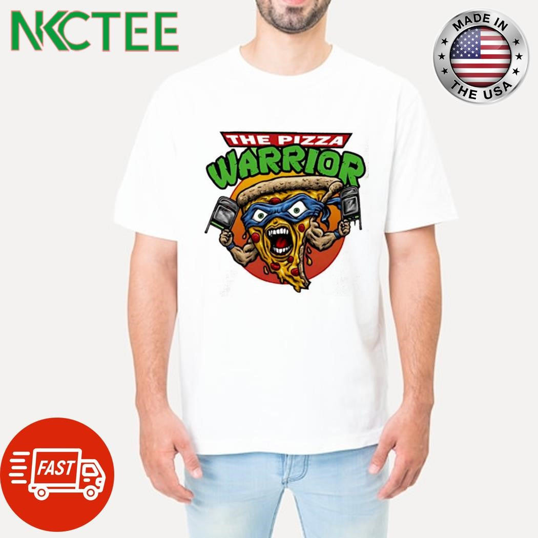 The Pizza Warrior gym angry cartoon shirt Unisex T-shirt, Sweatshirt, Hoodie, Long Sleeve Tee - T-Shirt, Sweatshirt, Hoodie