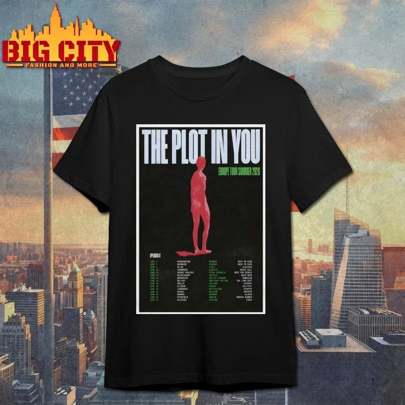 The Plot In You EU Summer 2026 Shows Poster shirt Unisex T-shirt, Sweatshirt, Hoodie, Long Sleeve Tee - T-Shirt, Sweatshirt, Hoodie