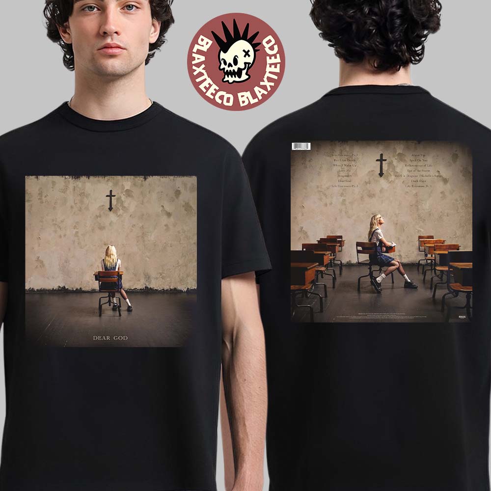 The Pretty Reckless Dear God Album Cover With Tracklist Two Sided T-Shirt Unisex T-shirt, Sweatshirt, Hoodie, Long Sleeve Tee - T-Shirt, Sweatshirt, Hoodie