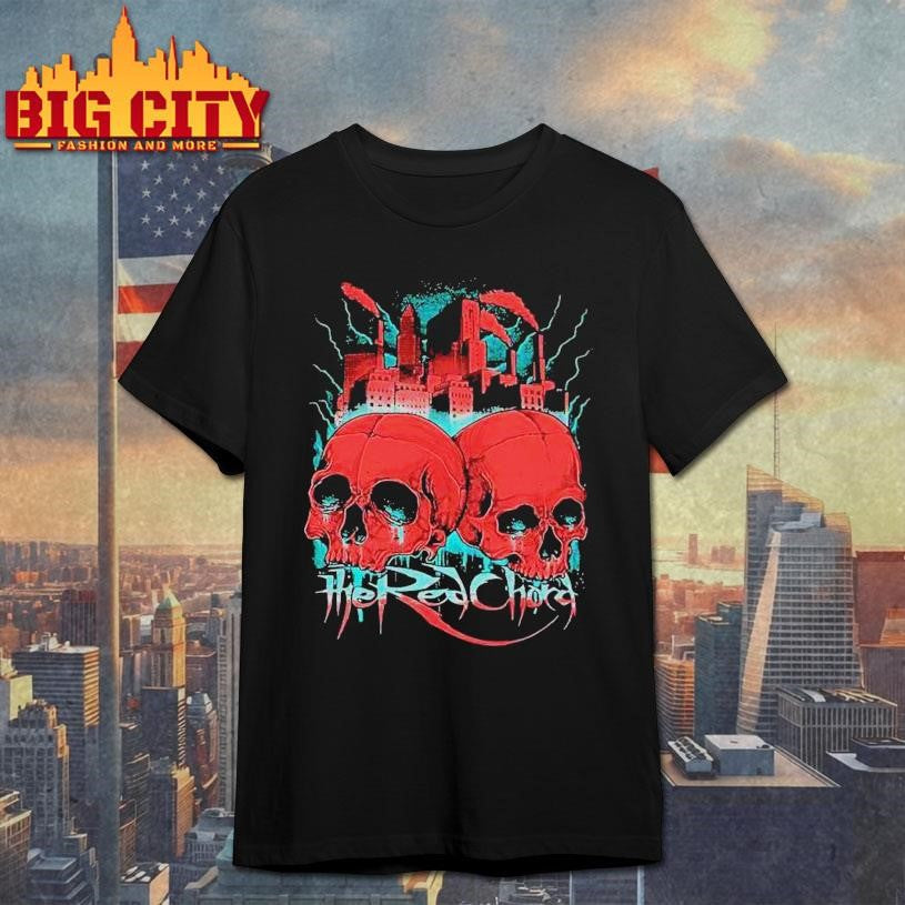 The Red Chord Skull Factory Shirt Unisex T-shirt, Sweatshirt, Hoodie, Long Sleeve Tee - T-Shirt, Sweatshirt, Hoodie