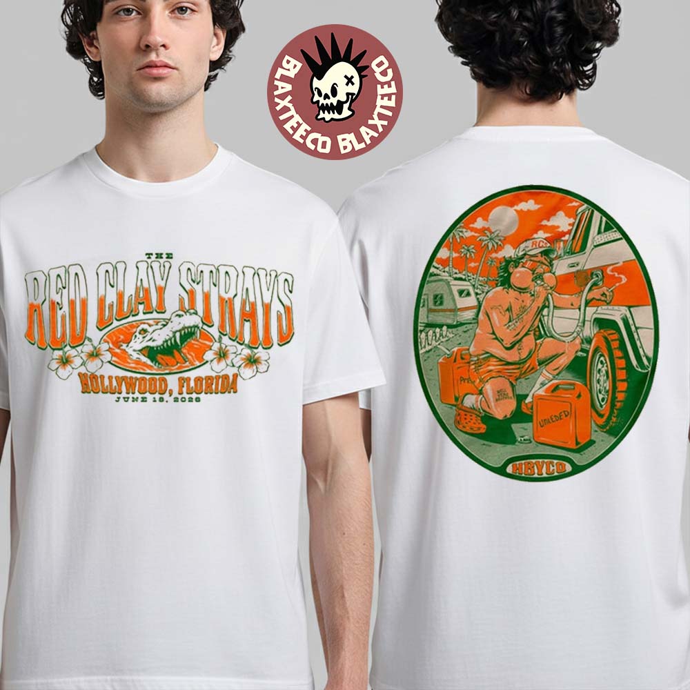 The Red Clay Strays x Soundwaves Creative Hollywood Florida 2026 Event Show Tee At Hard Rock Live On June 18 2026 Two Sided T-Shirt - T-Shirt, Sweatshirt, Hoodie