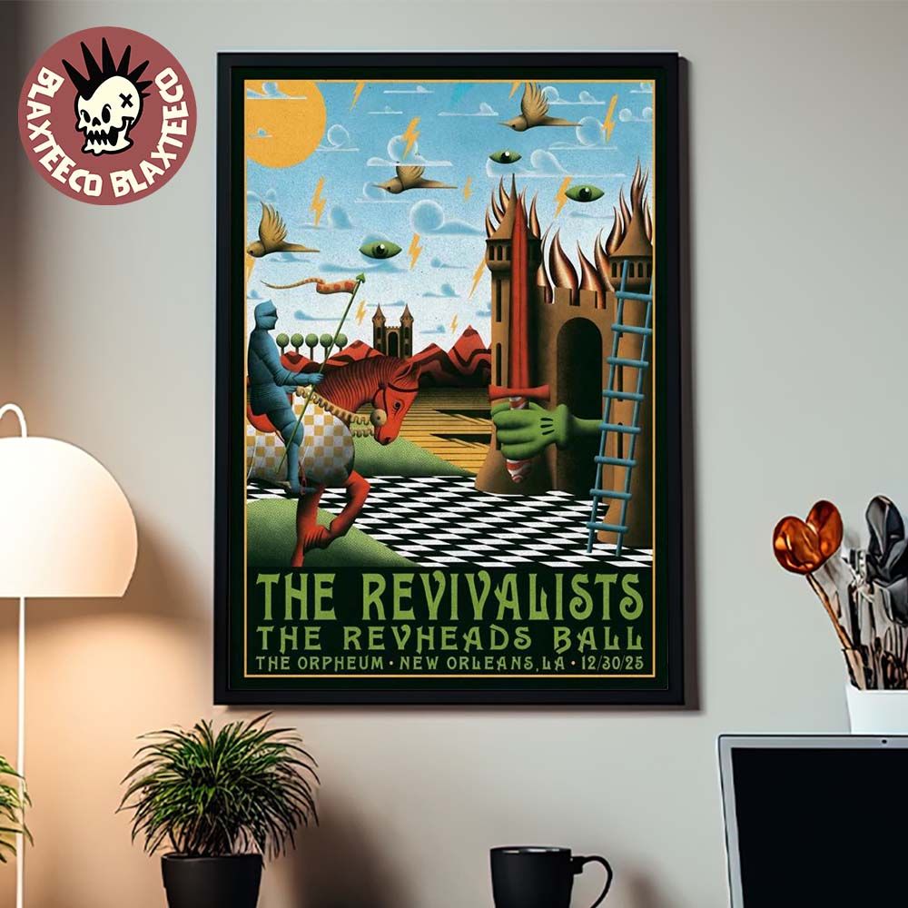 The Revivalists New Orleans Los Angeles 2025 Night 1 Venue Poster At Orpheum Theater On December 30 2025 Home Decor Poster Canvas - T-Shirt, Sweatshirt, Hoodie