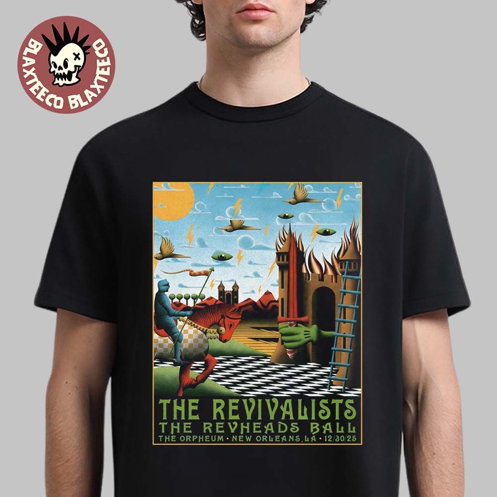 The Revivalists New Orleans Los Angeles 2025 Night 1 Venue Poster At Orpheum Theater On December 30 2025 T-Shirt - T-Shirt, Sweatshirt, Hoodie