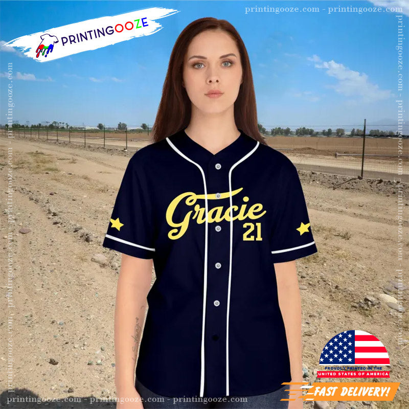 The Secret Of Us Gracie Abrams Concert Tour Baseball Jersey baseball jersey product view 2