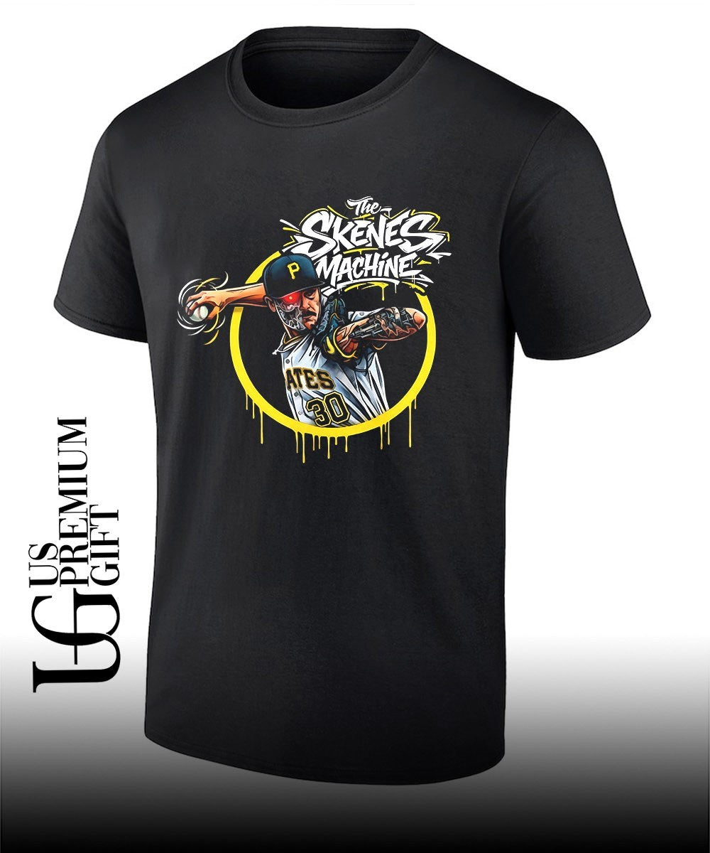 The Skenes Machine Paul Skenes Pittsburgh Pirates baseball shirt Unisex T-shirt, Sweatshirt, Hoodie, Long Sleeve Tee - T-Shirt, Sweatshirt, Hoodie
