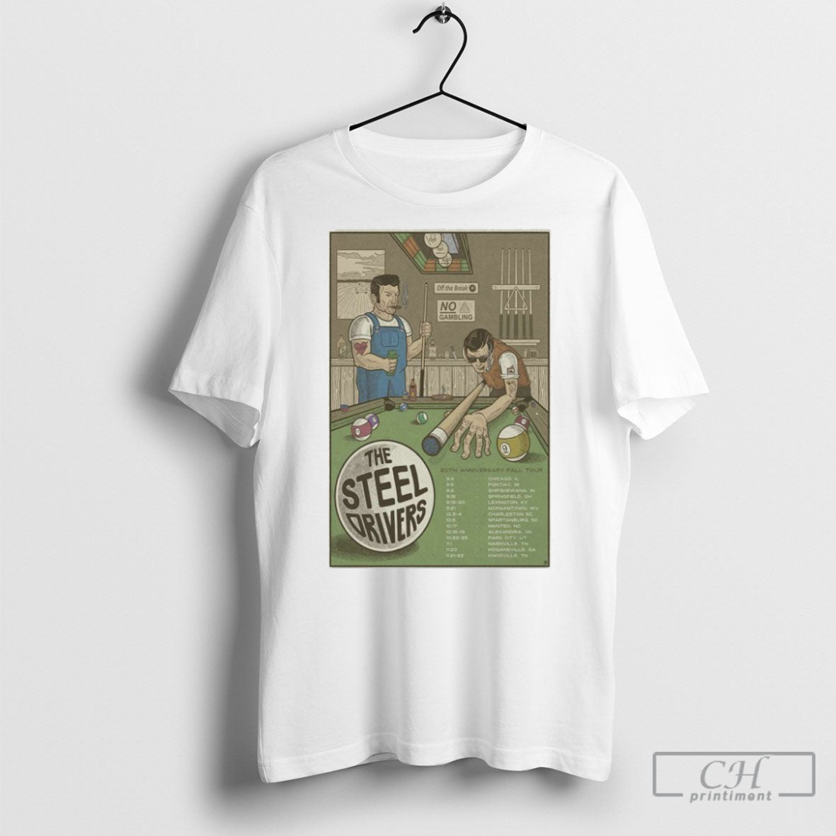 The Steeldrivers 20th Anniversary Fall Tour 2025 Dates Shirt Tee Unisex T-shirt, Sweatshirt, Hoodie, Long Sleeve Tee - T-Shirt, Sweatshirt, Hoodie