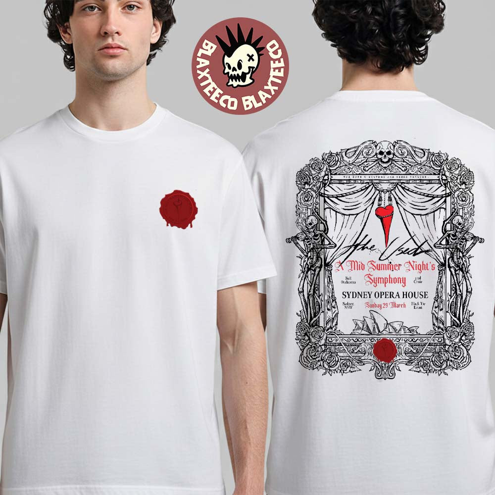 The Used A Mid Summer Nights Symphony 2026 Sydney Opera House Sydney Australia March 29 Merch White T-Shirt - T-Shirt, Sweatshirt, Hoodie