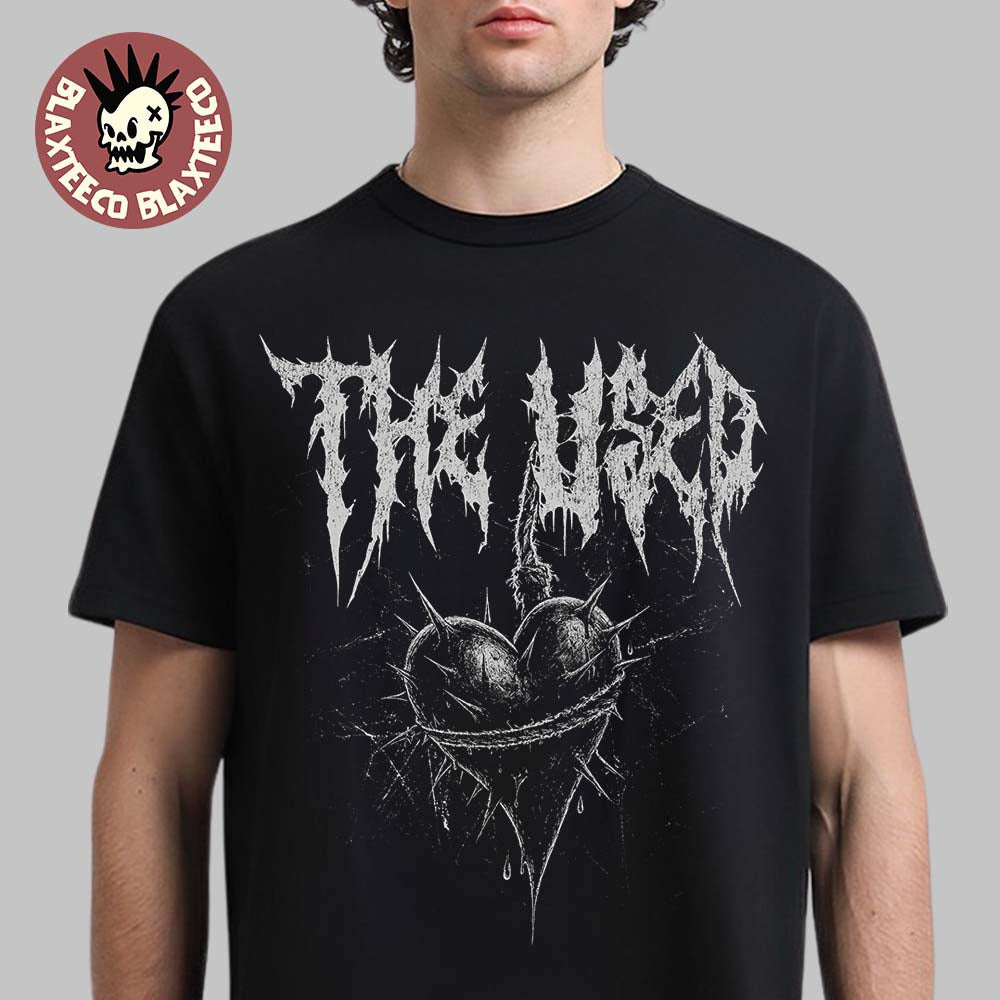 The Used Valentine 2026 Exclusive Spiked Heart T-Shirt Unisex T-shirt, Sweatshirt, Hoodie, Long Sleeve Tee - T-Shirt, Sweatshirt, Hoodie
