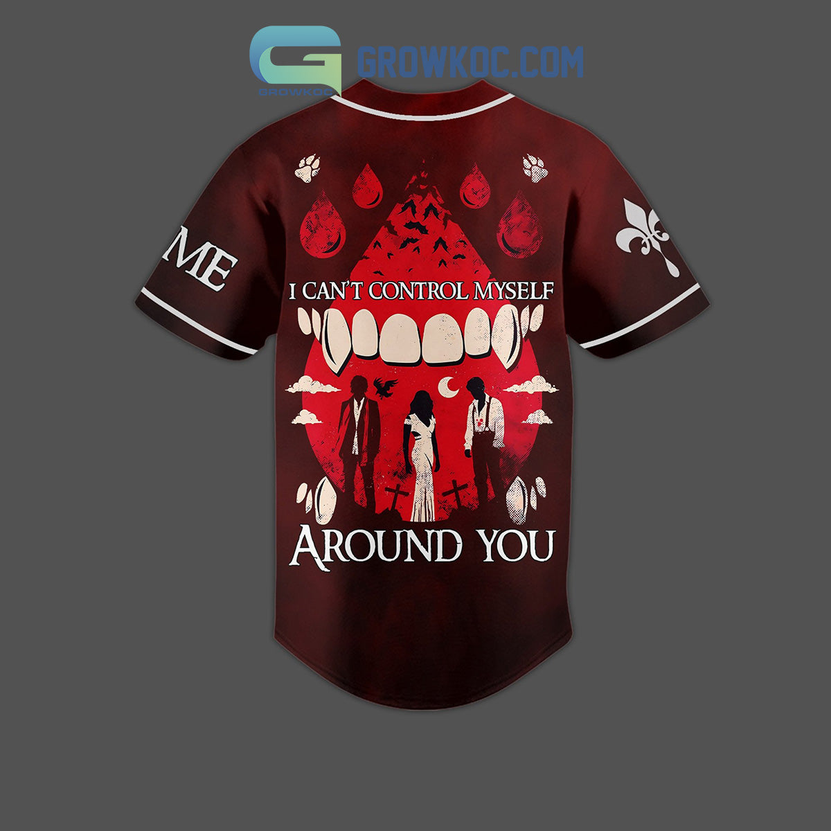 The Vampires Diaries Around You Baseball Jersey baseball jersey product view 2