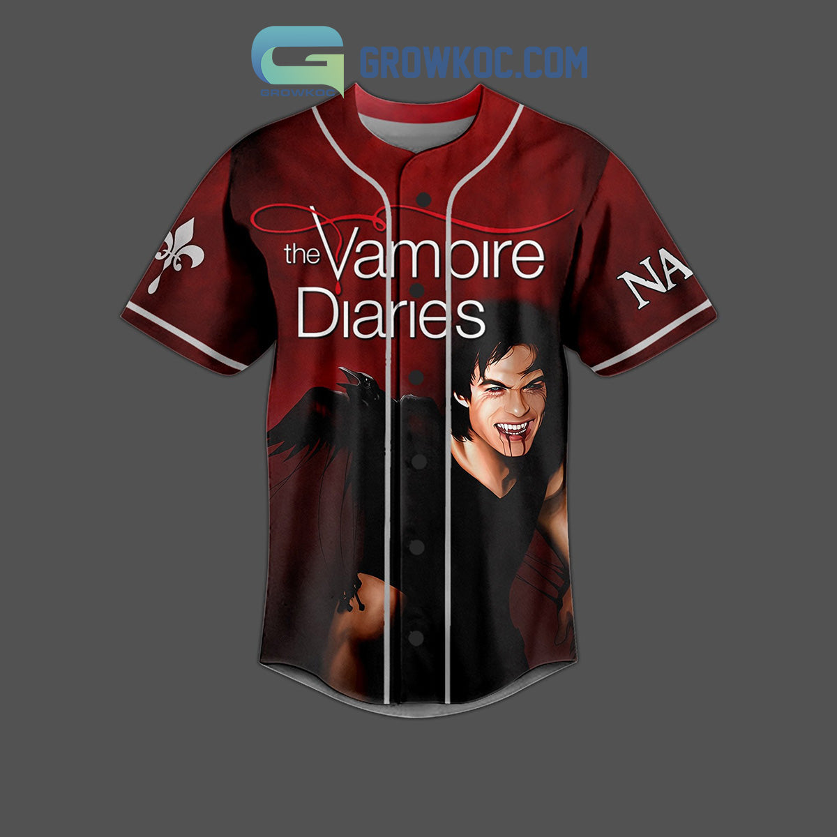 The Vampires Diaries Around You Baseball Jersey baseball jersey product view 3