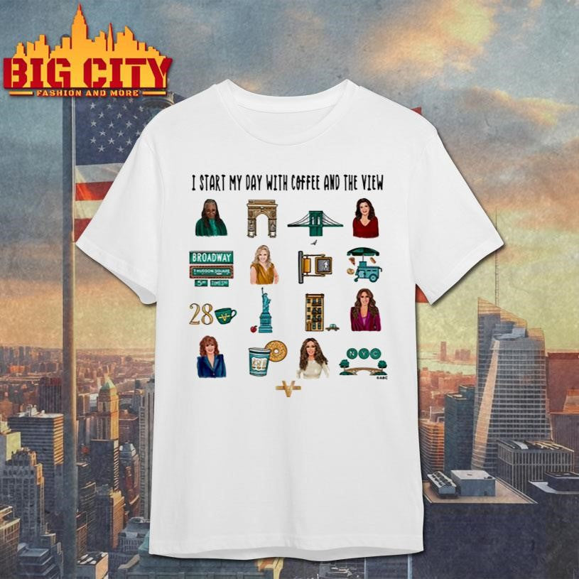 The View I Start My Day Comfort Colors Shirt Unisex T-shirt, Sweatshirt, Hoodie, Long Sleeve Tee - T-Shirt, Sweatshirt, Hoodie