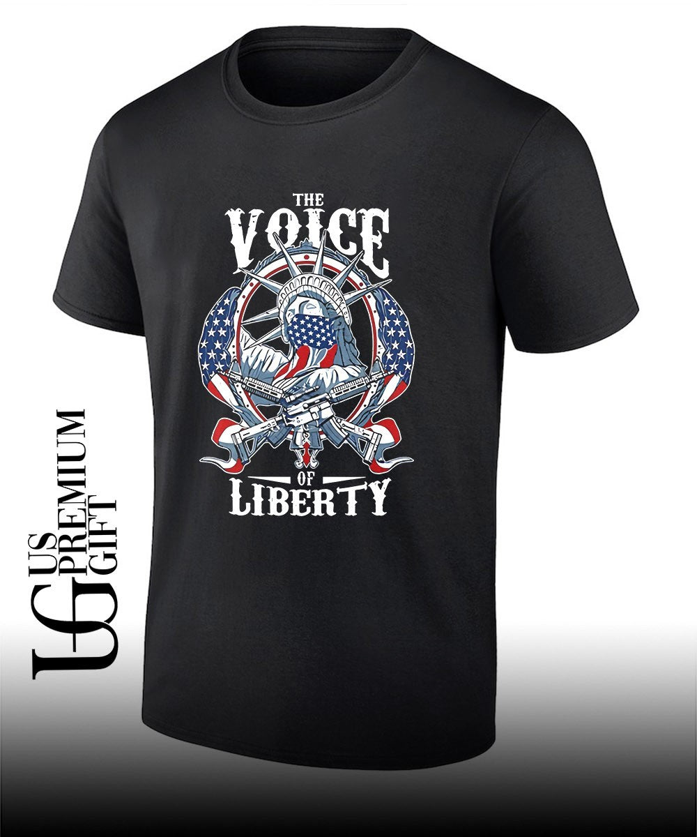 The Voice of Liberty graphic shirt Unisex T-shirt, Sweatshirt, Hoodie, Long Sleeve Tee - T-Shirt, Sweatshirt, Hoodie