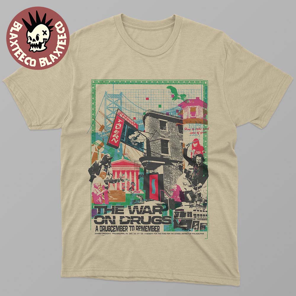 The War On Drugs A Drugcember To Remember In Philadelphia PA On December 18 19 20 2025 T-Shirt - T-Shirt, Sweatshirt, Hoodie