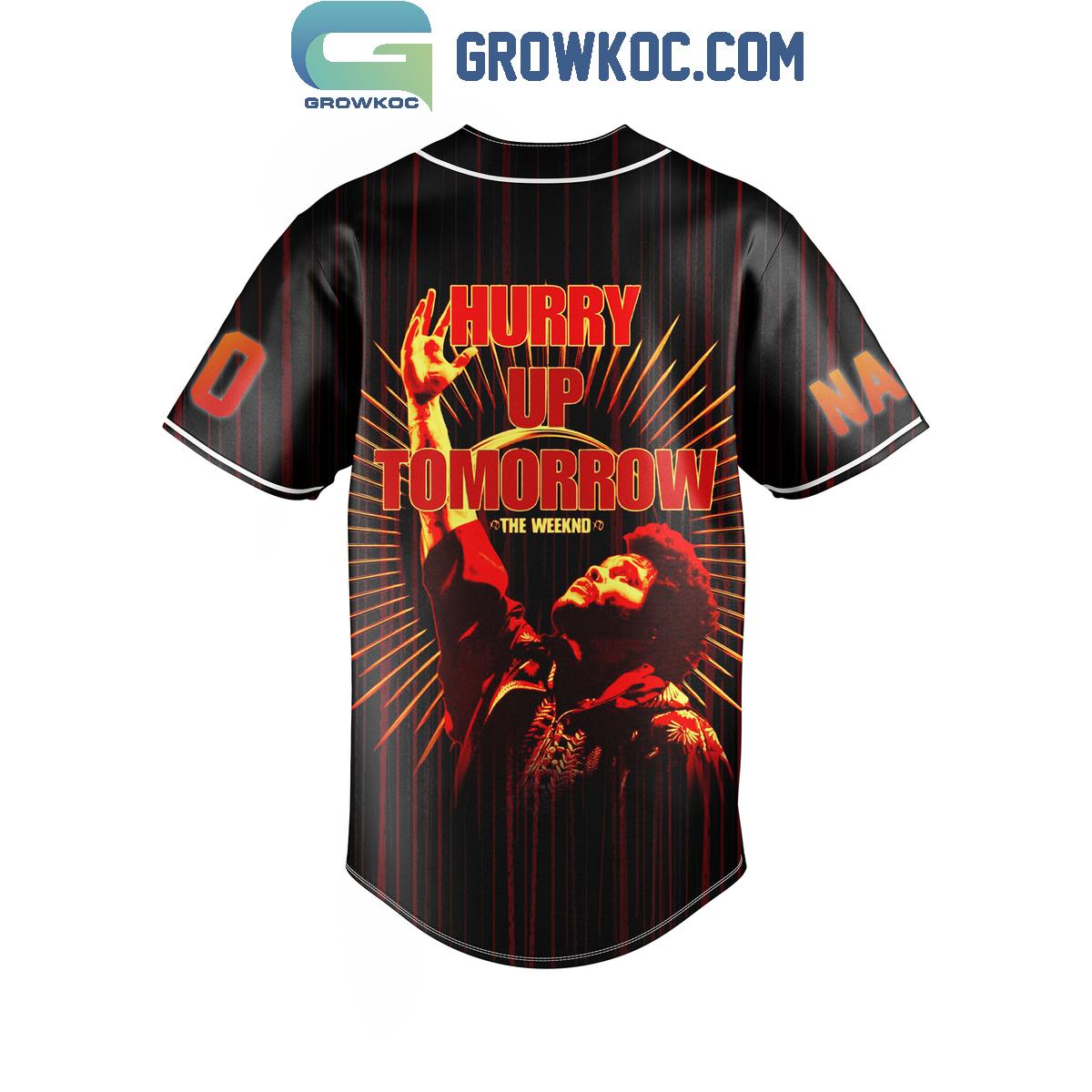 The Weeknd Hurry Up Tomorrow Personalized Baseball Jersey baseball jersey product view 3