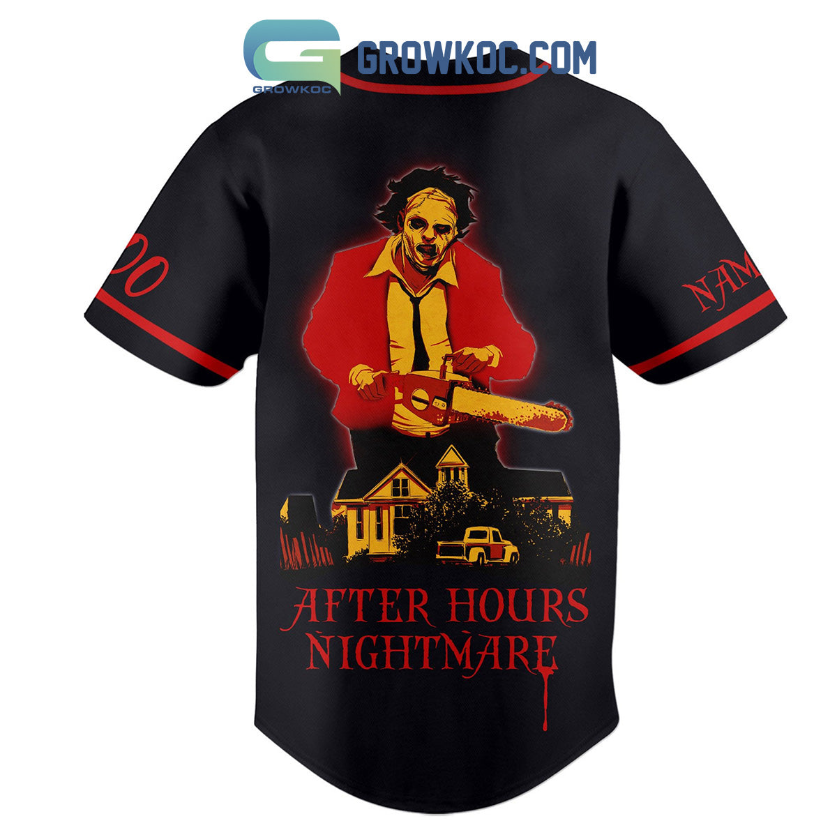 The Weeknd After Hourse Nightmare Personalized Baseball Jersey baseball jersey product view 2