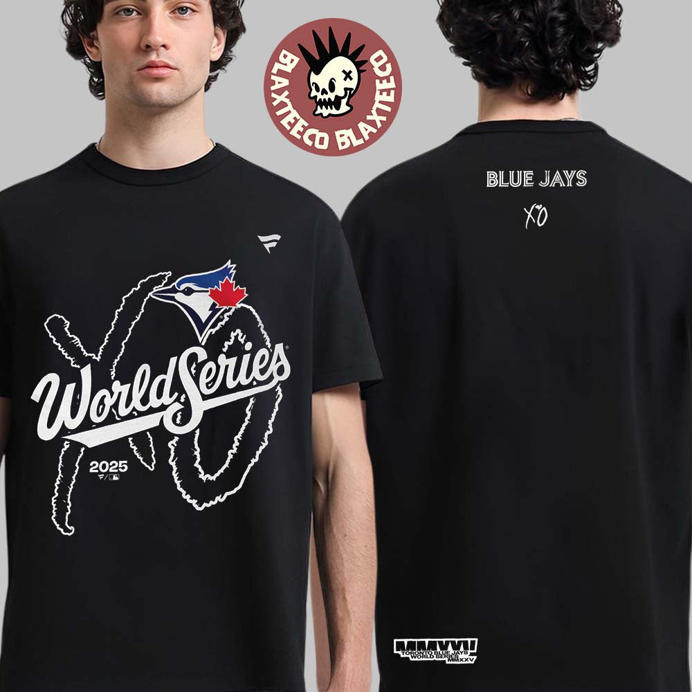 The Weeknd And XO X Toronto Blue Jays 2025 MLB World Series Legacy Black T-Shirt Unisex T-shirt, Sweatshirt, Hoodie, Long Sleeve Tee - T-Shirt, Sweatshirt, Hoodie