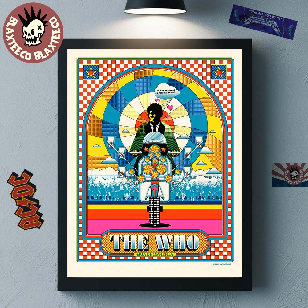 The Who Quadrophenia 60th Anniversary Series 2025 Is It In My Head Or In My Heart Love Reign Oer Me Home Decor Poster Canvas - T-Shirt, Sweatshirt, Hoodie
