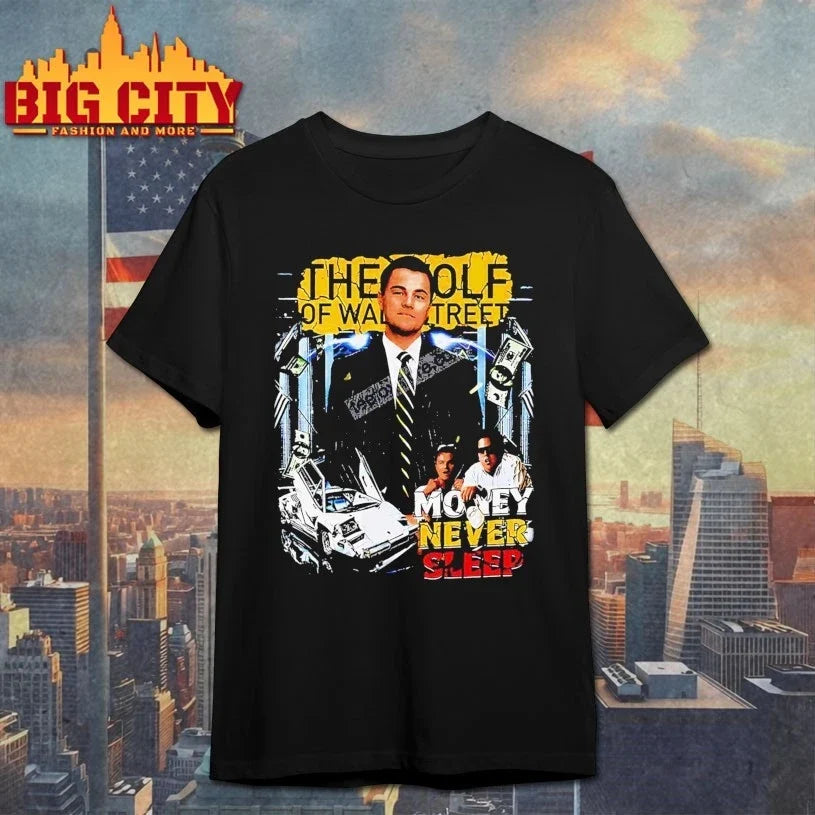 The Wolf Of Wall Street money never sleep shirt Unisex T-shirt, Sweatshirt, Hoodie, Long Sleeve Tee - T-Shirt, Sweatshirt, Hoodie