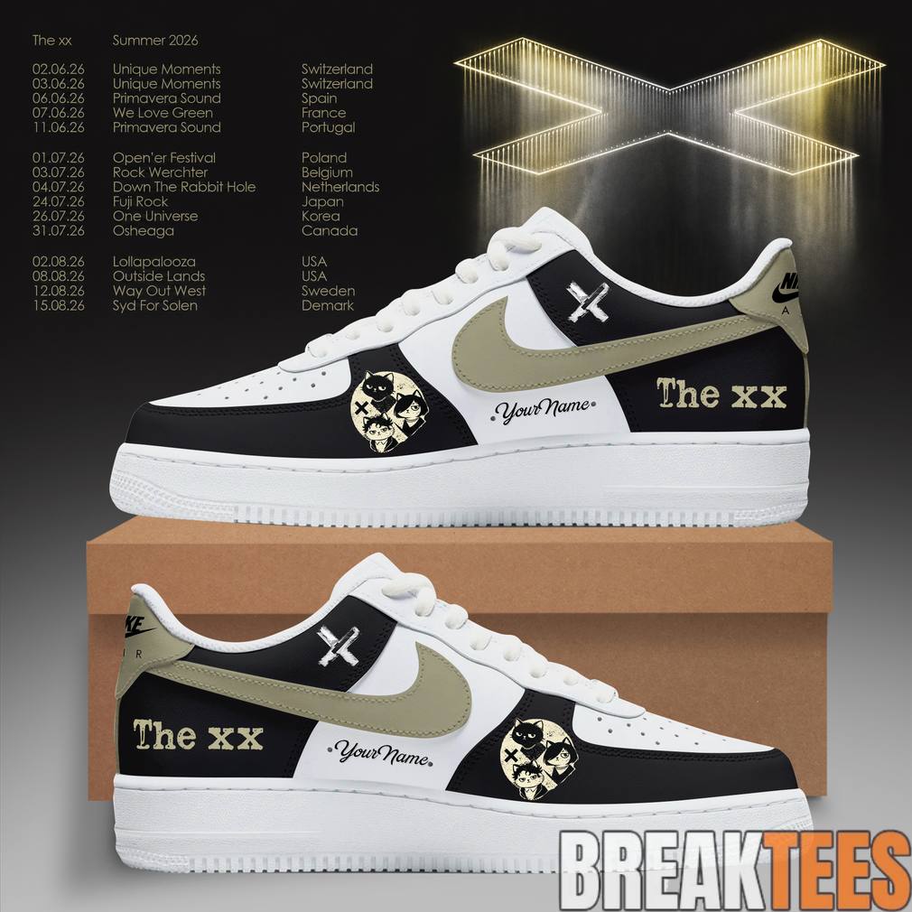 The XX Summer Tour 2026 Custom AF1 Shoes Unisex T-shirt, Sweatshirt, Hoodie, Long Sleeve Tee - T-Shirt, Sweatshirt, Hoodie
