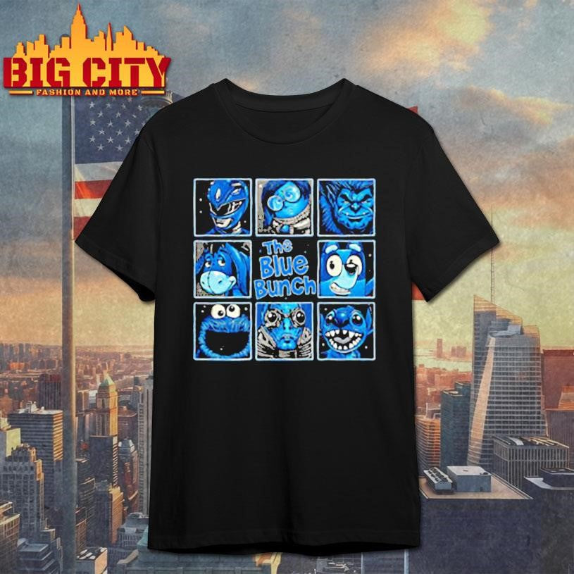 The blue bunch fictional blue character graphic shirt Unisex T-shirt, Sweatshirt, Hoodie, Long Sleeve Tee - T-Shirt, Sweatshirt, Hoodie