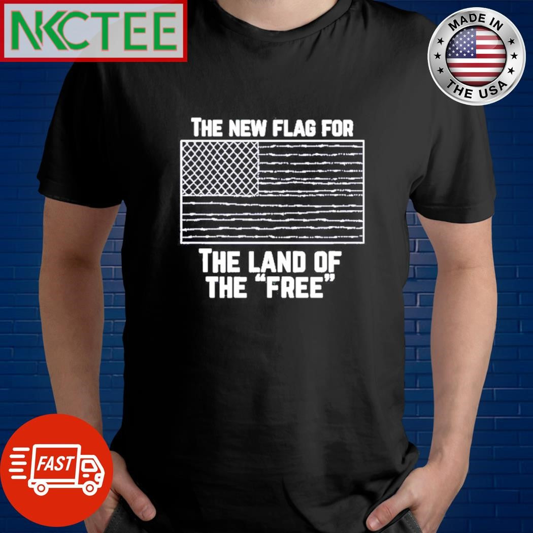 The new flag for the land of the free US flag shirt Unisex T-shirt, Sweatshirt, Hoodie, Long Sleeve Tee - T-Shirt, Sweatshirt, Hoodie