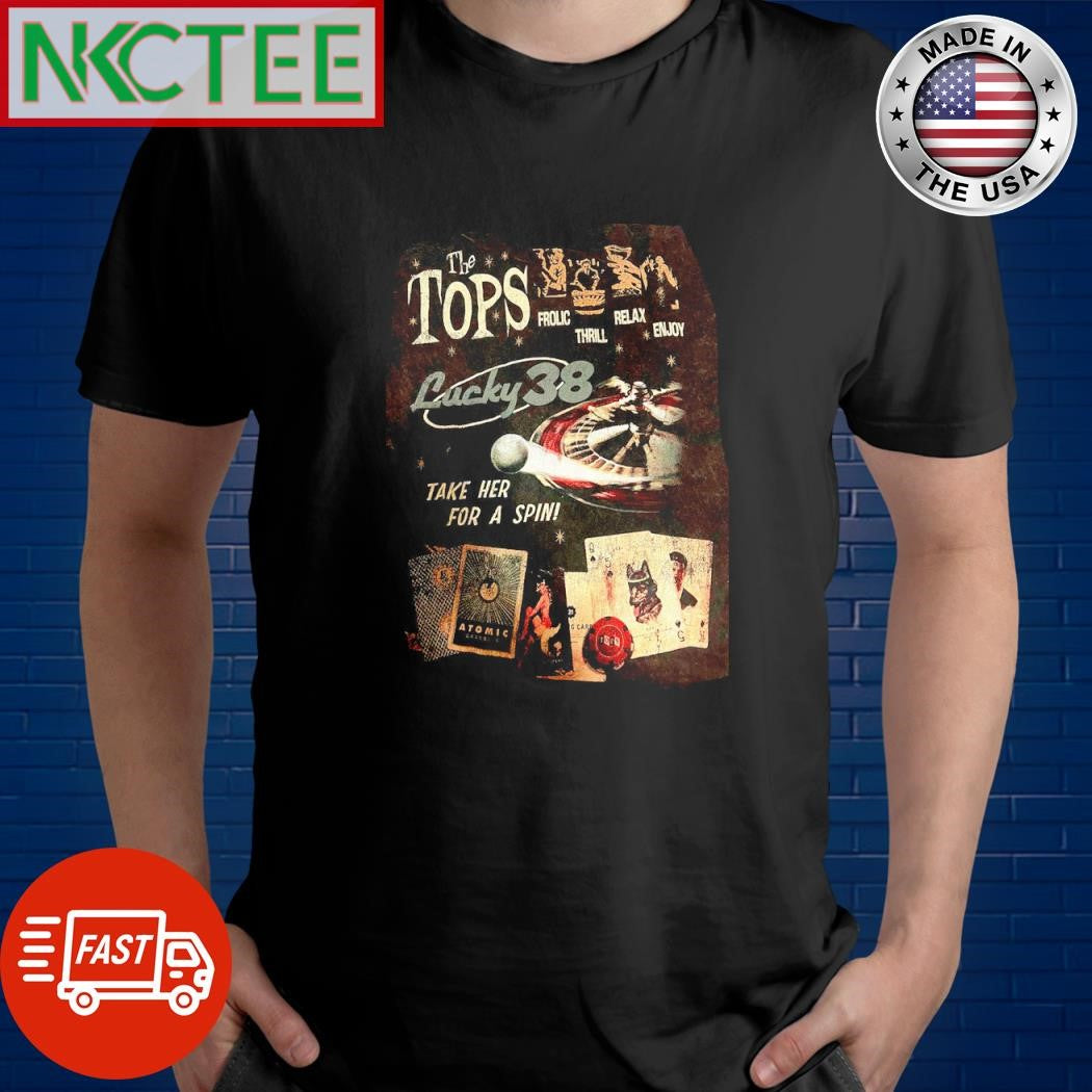 The tops frolic thrill relax enjoy lucky 38 take her for a spin Atomic shirt Unisex T-shirt, Sweatshirt, Hoodie, Long Sleeve Tee - T-Shirt, Sweatshirt, Hoodie