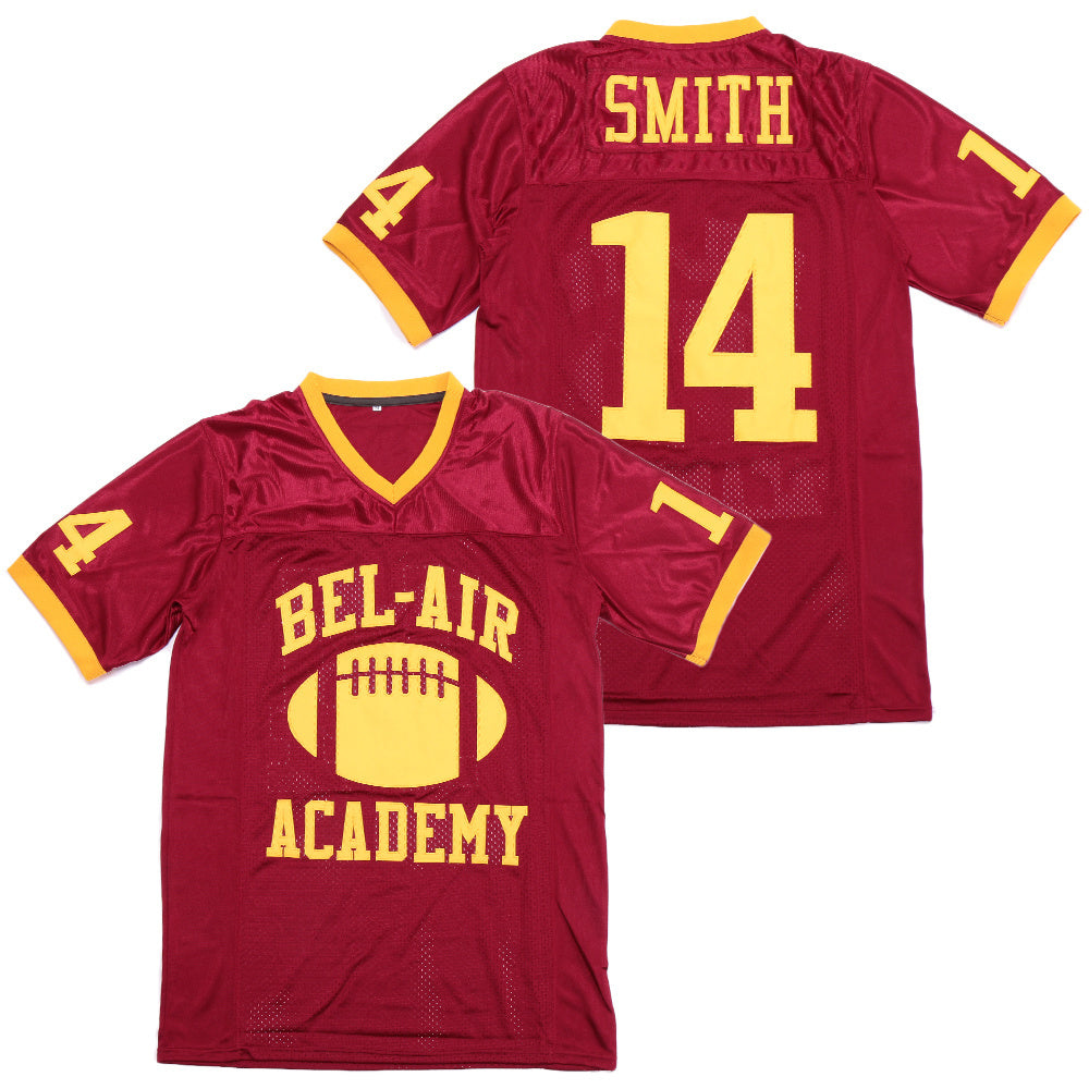 The Fresh Prince of Bel-Air #14 Will Smith Academy College Football Jersey football jersey product view 1