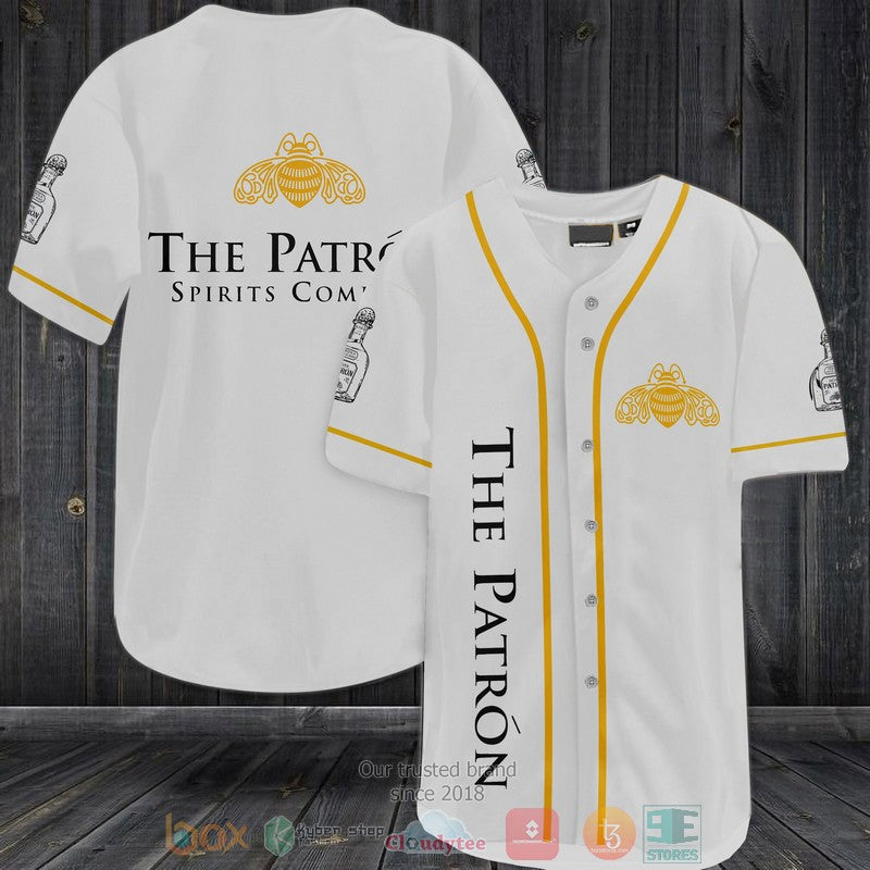 The Patron Spirits Company white Baseball shirt baseball jersey product view 1