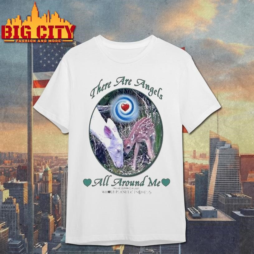 There Are Angels All Around Me Whole Planet Kindness Lamb Shirt Unisex T-shirt, Sweatshirt, Hoodie, Long Sleeve Tee - T-Shirt, Sweatshirt, Hoodie