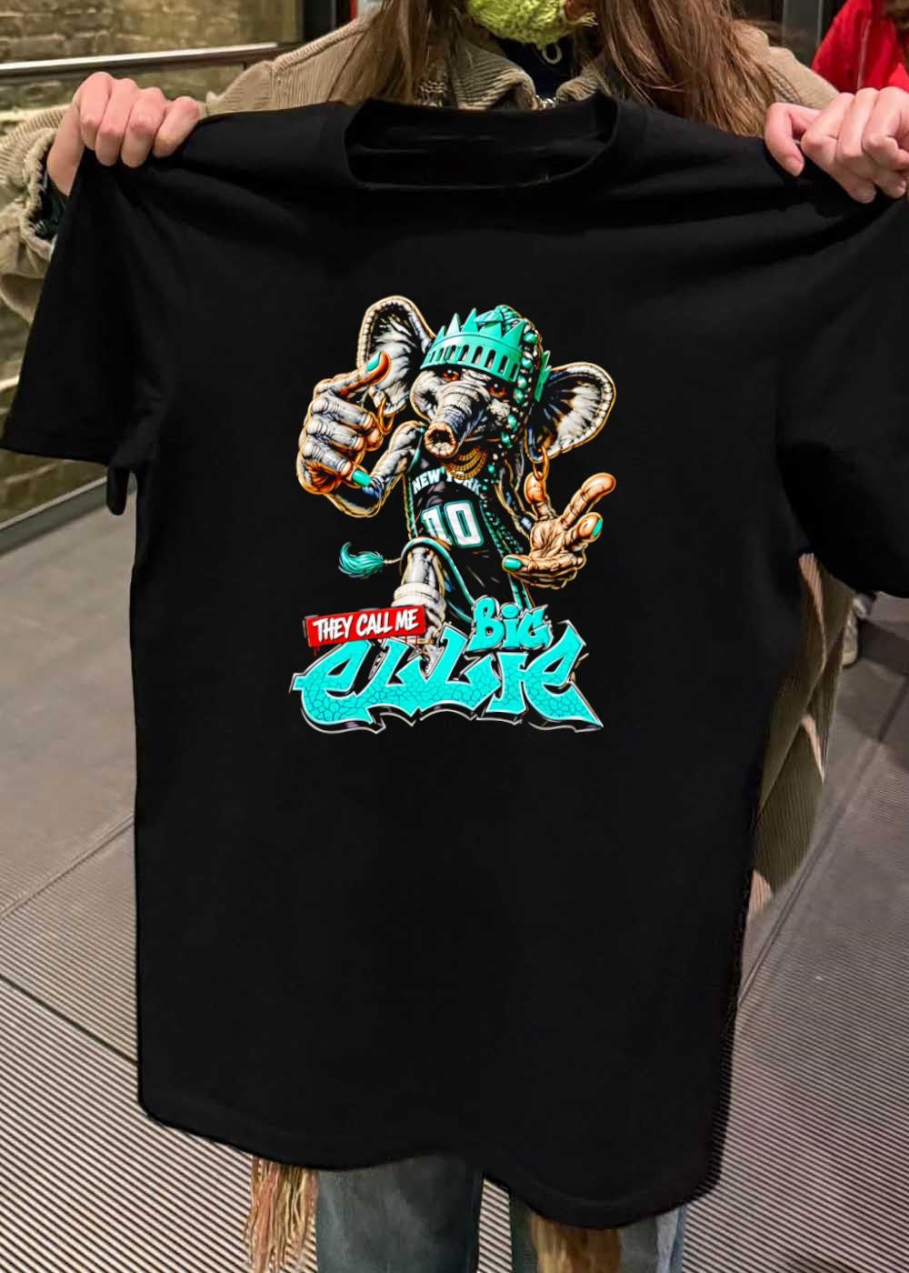 They Call Me Big Ellie Elephant Statue of Liberty New York Jersey T-Shirt sports jersey product view 2