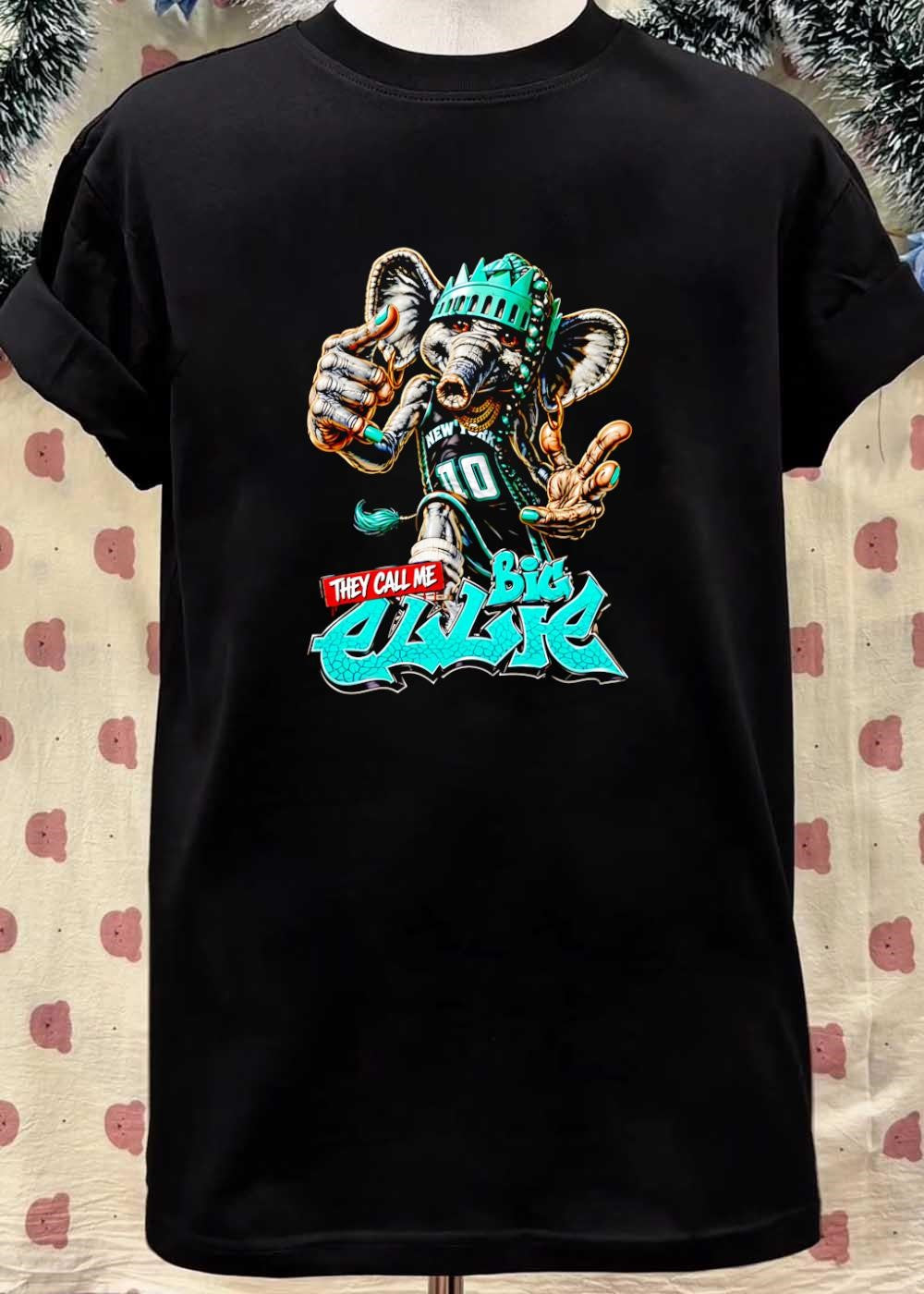 They Call Me Big Ellie Elephant Statue of Liberty New York Jersey T-Shirt sports jersey product view 5