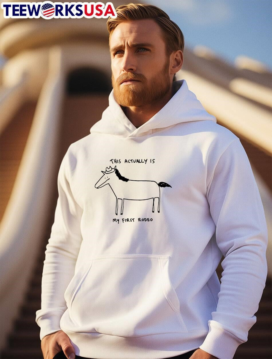 This Actually Is My First Rodeo Horse - Adult & Kids T-Shirts, Sweatshirts & Hoodies apparel design preview 2