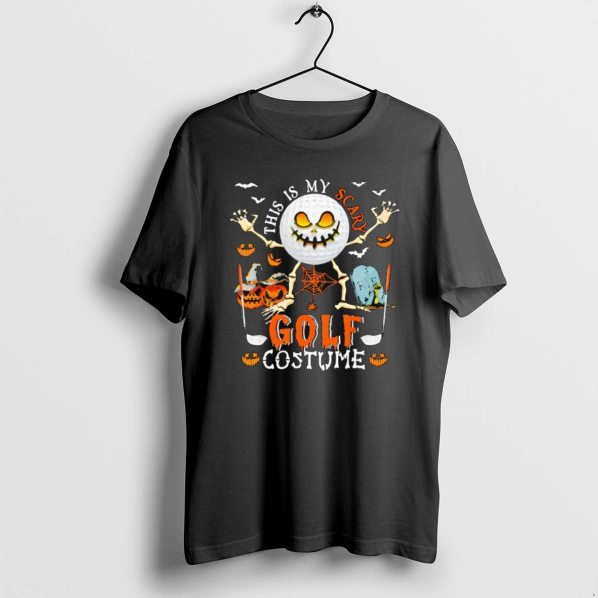 This Is My Scary Golf Costume Halloween T Shirts Unisex T-shirt, Sweatshirt, Hoodie, Long Sleeve Tee - T-Shirt, Sweatshirt, Hoodie