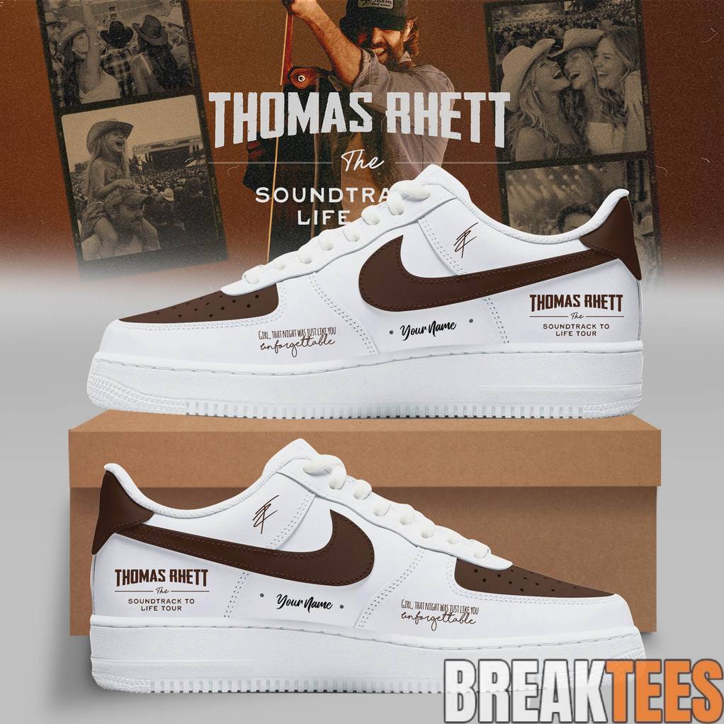 Thomas Rhett The Soundtrack To Life Tour Custom Air Force 1 Shoes Unisex T-shirt, Sweatshirt, Hoodie, Long Sleeve Tee - T-Shirt, Sweatshirt, Hoodie