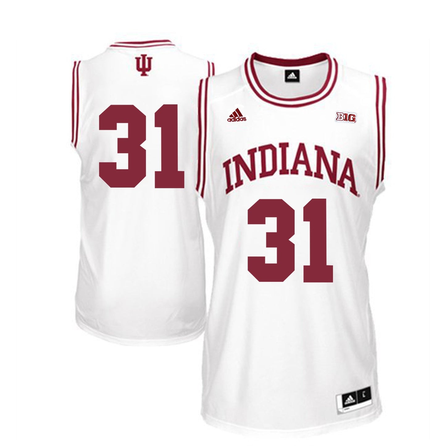 Thomas Bryant 31 White College Football Jersey football jersey product view 1