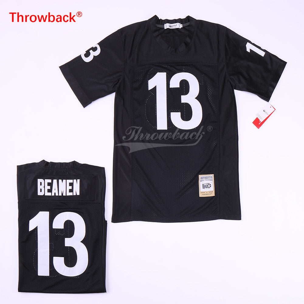 Throwback #13 Beamen style College Football Jersey football jersey product view 1