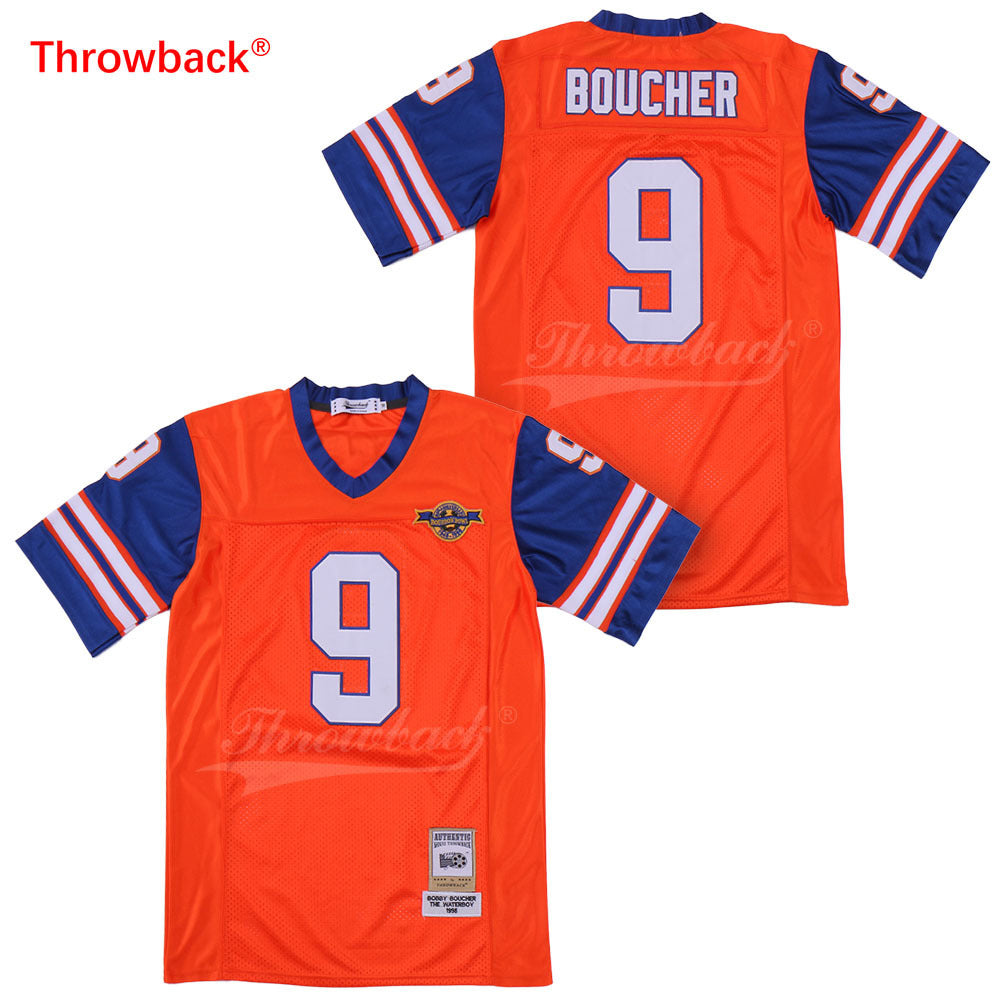 Throwback #9 Boucher colour Style 1 College Football Jersey football jersey product view 1