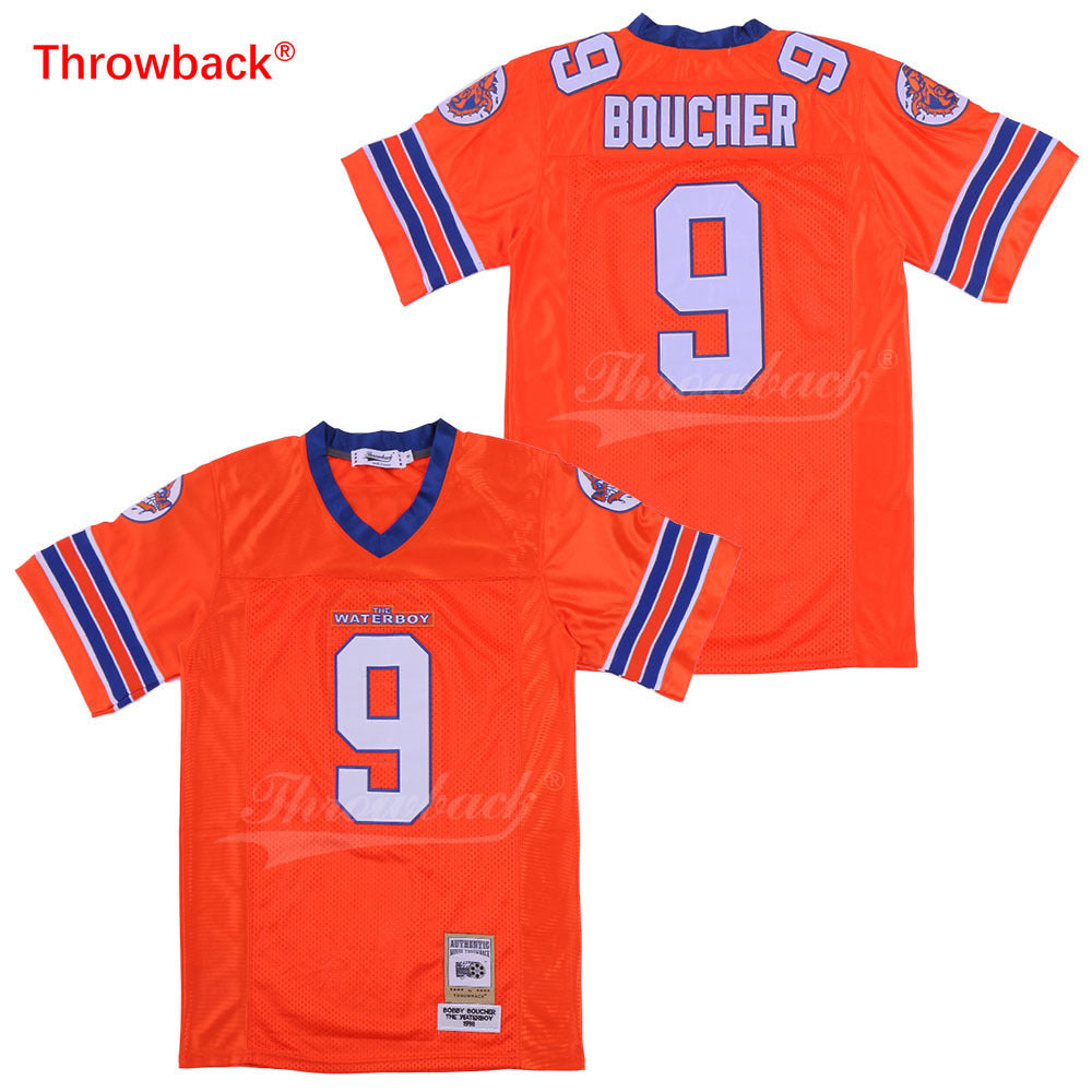 Throwback #9 Boucher colour Style 2 College Football Jersey football jersey product view 1