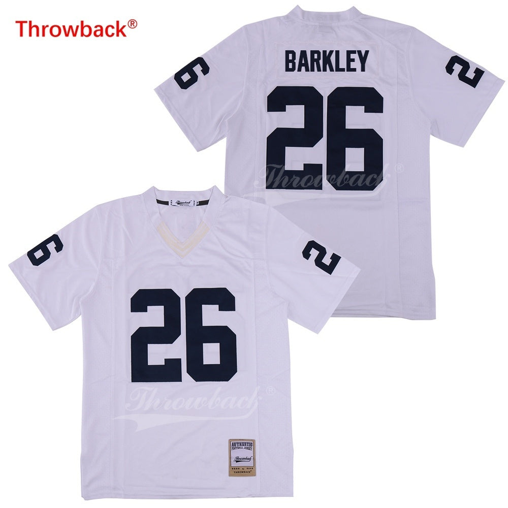 Throwback jersey #26 Barkley JERSEY colour Style 2 College Football Jersey football jersey product view 1