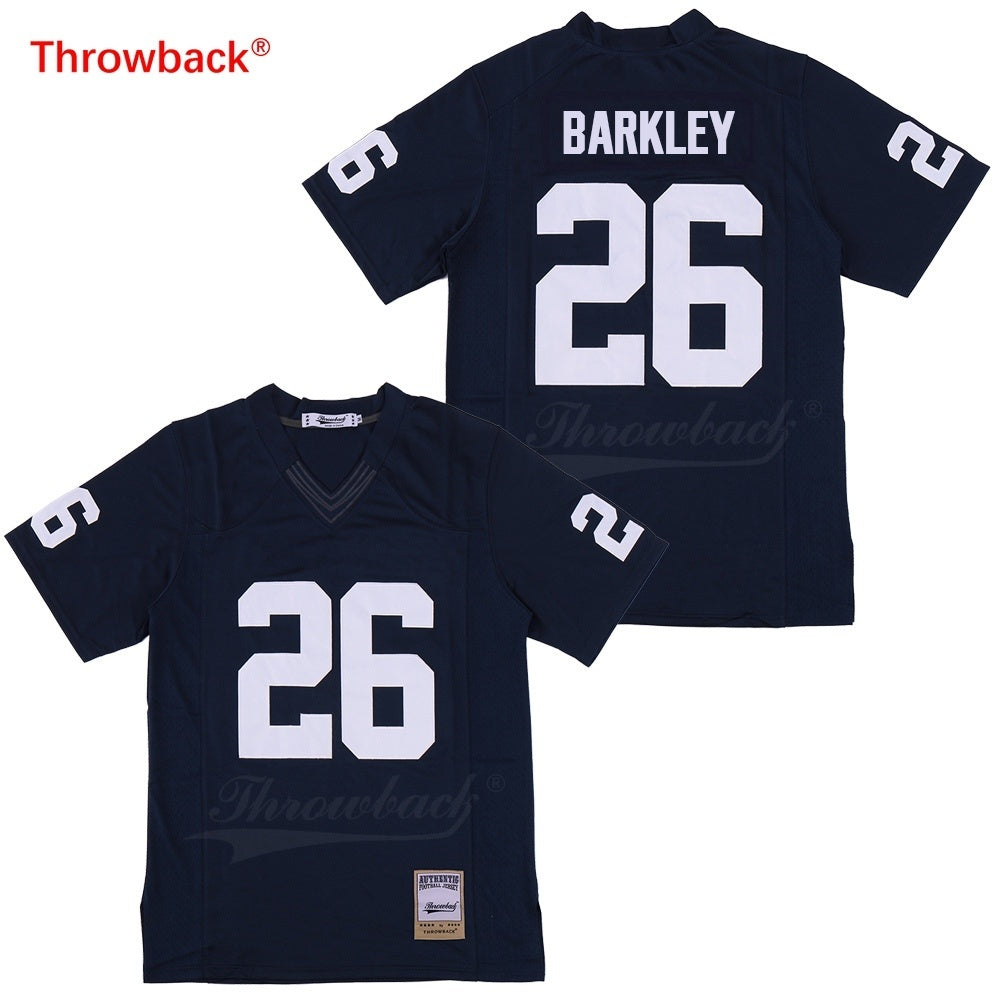 Throwback jersey #26 Barkley JERSEY colour Style 4 College Football Jersey football jersey product view 1