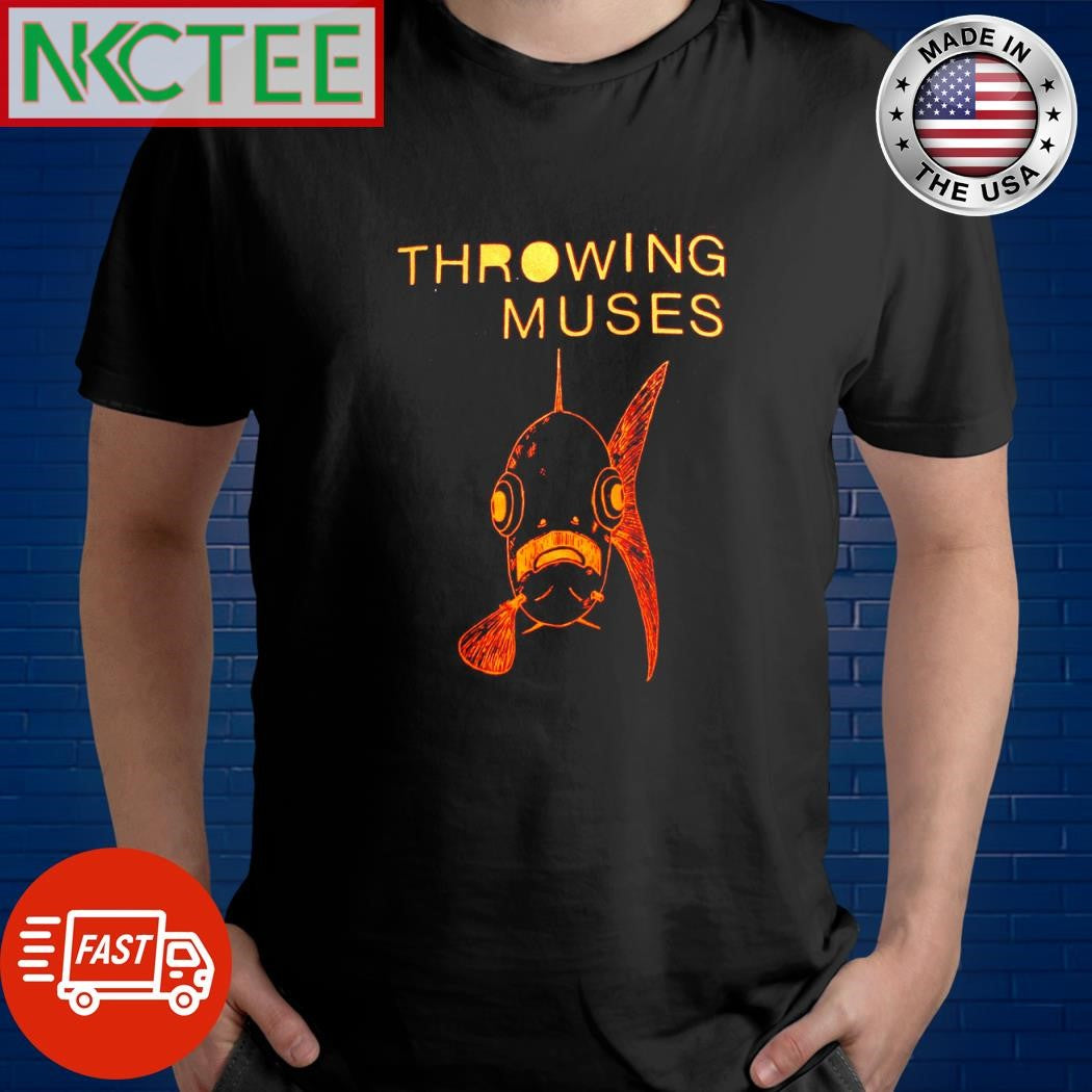 Throwing Muses fish shirt Unisex T-shirt, Sweatshirt, Hoodie, Long Sleeve Tee - T-Shirt, Sweatshirt, Hoodie