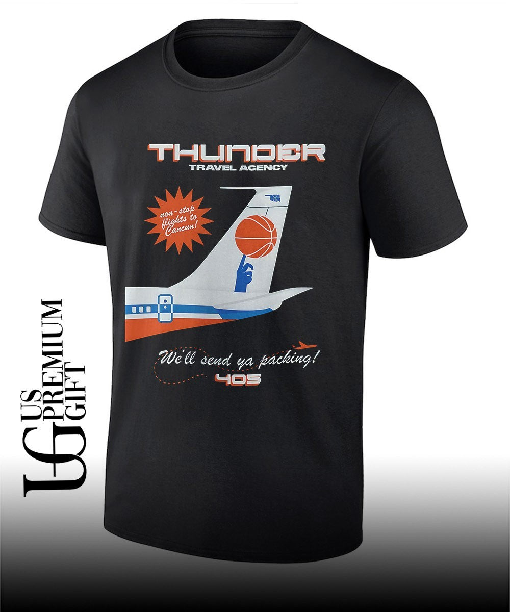 Thunder Travel Agency Well send ya packing shirt Unisex T-shirt, Sweatshirt, Hoodie, Long Sleeve Tee - T-Shirt, Sweatshirt, Hoodie