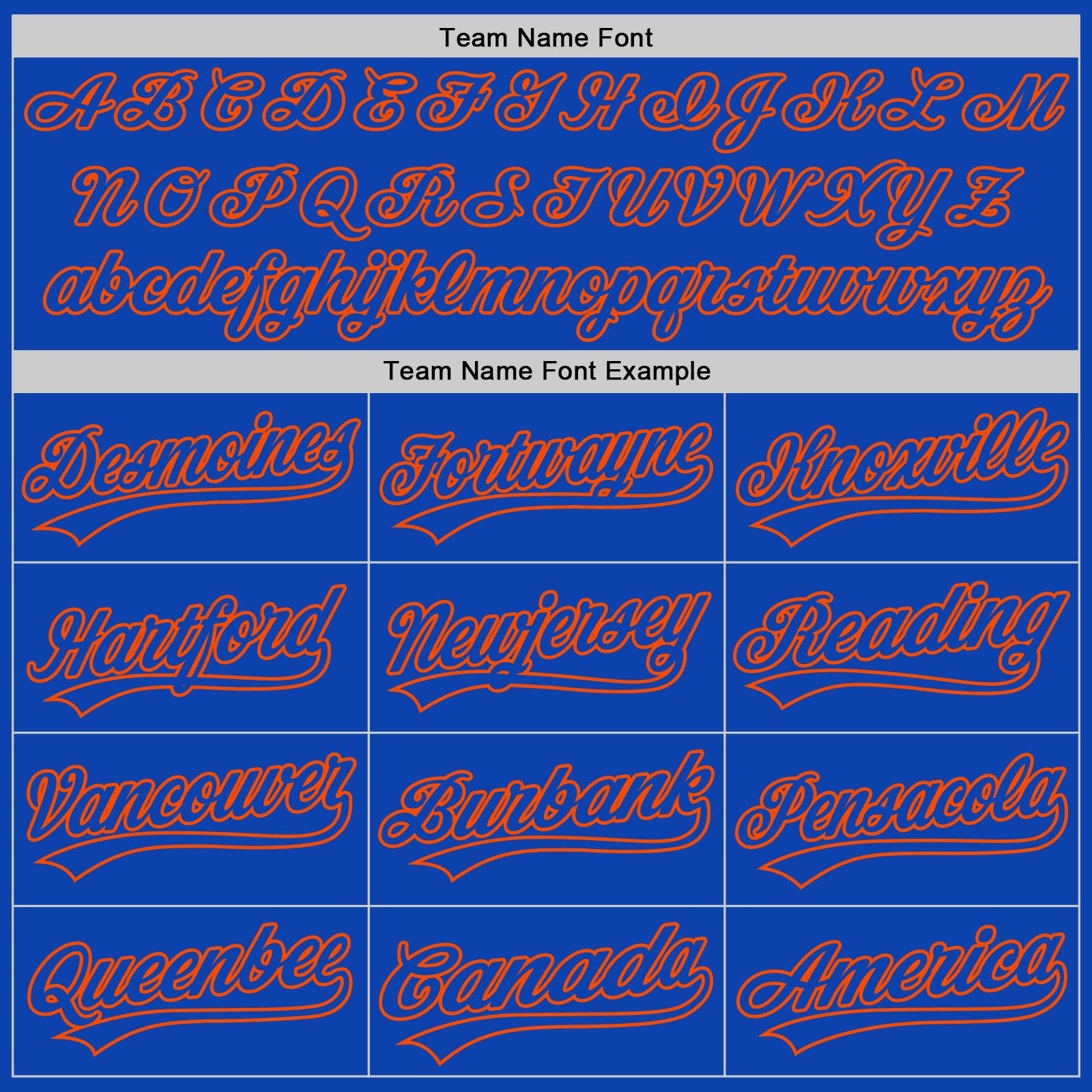 Custom Thunder Blue Orange Authentic Baseball Jersey baseball jersey product view 4