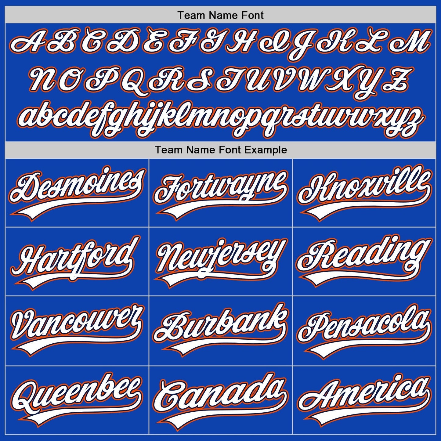 Custom Thunder Blue White Navy-Orange Authentic Baseball Jersey baseball jersey product view 4