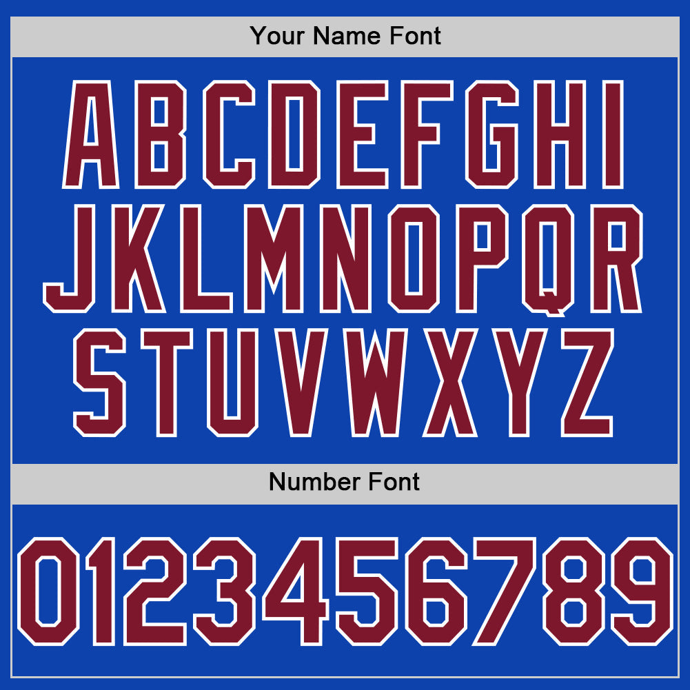 Custom Thunder Blue Crimson-White Authentic Baseball Jersey baseball jersey product view 5