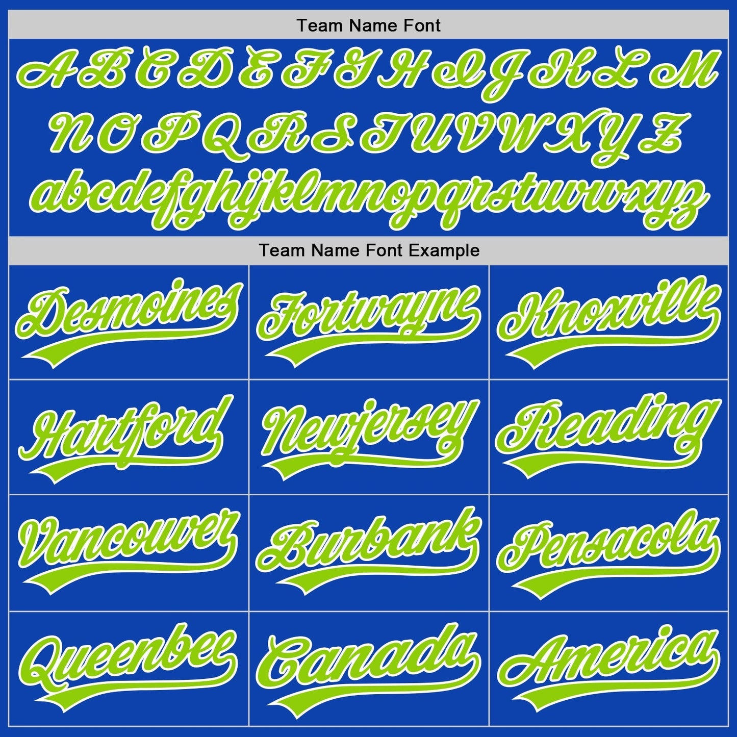 Custom Thunder Blue Neon Green-White Authentic Baseball Jersey baseball jersey product view 4