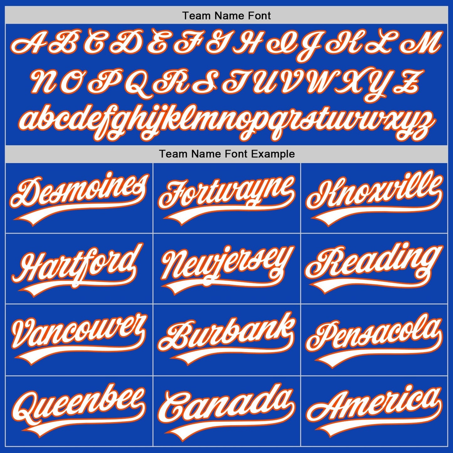 Custom Thunder Blue White-Orange Authentic Baseball Jersey baseball jersey product view 4