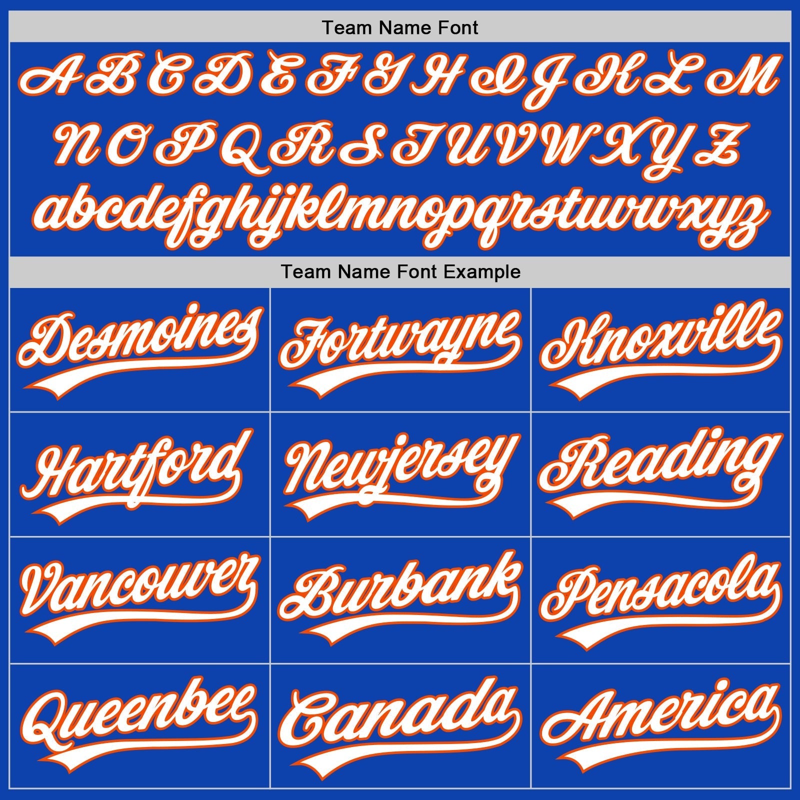 Custom Thunder Blue White-Orange Authentic Baseball Jersey baseball jersey product view 4