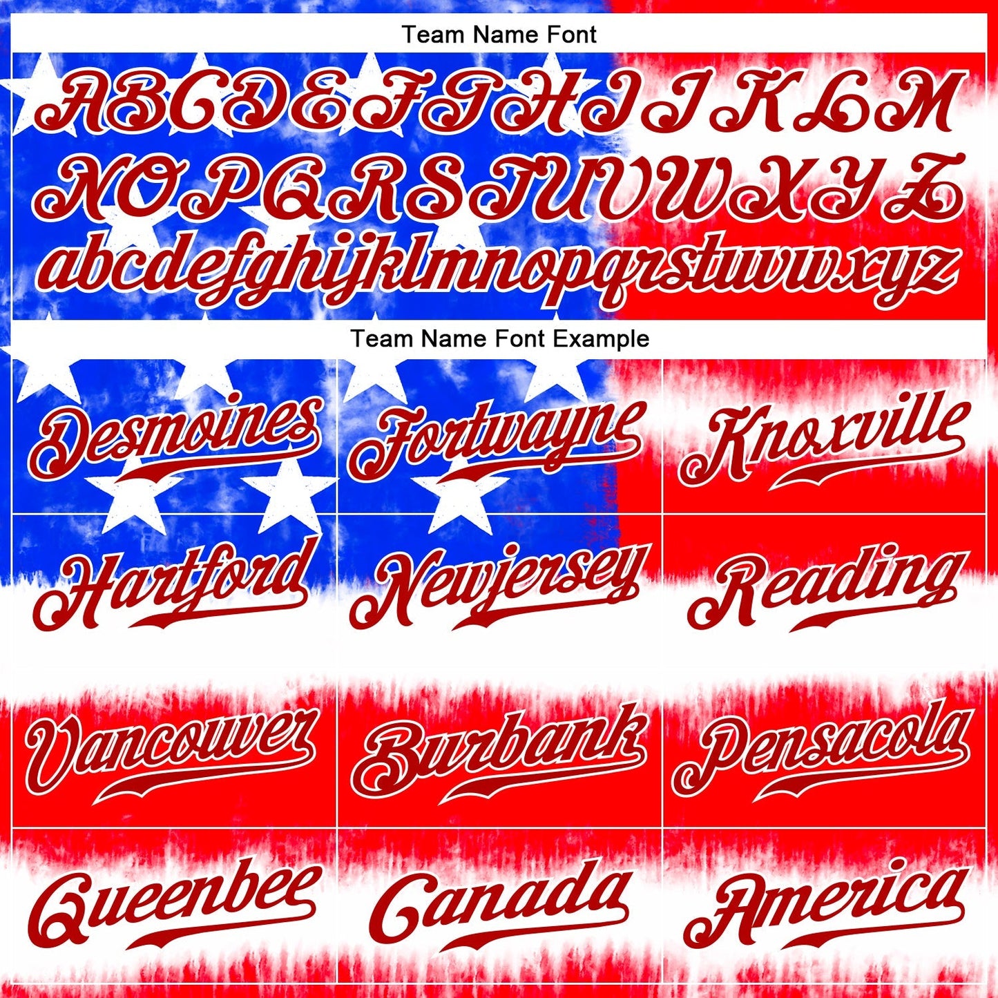Custom Tie Dye Royal-Red 3D American Flag Authentic Baseball Jersey baseball jersey product view 4